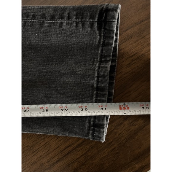 Vintage 90s Levi's Jeans 514 34x34 Regular Straight Leg Fit Jet Black Wash Denim - Picture 10 of 13